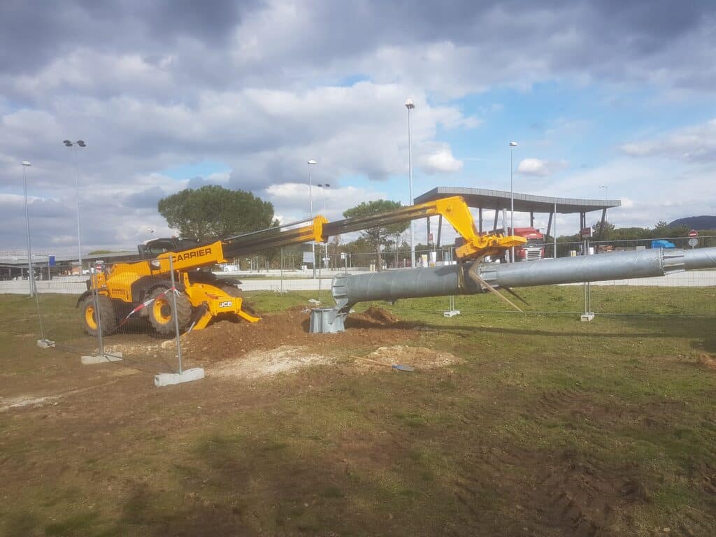 installation d'une éolienne